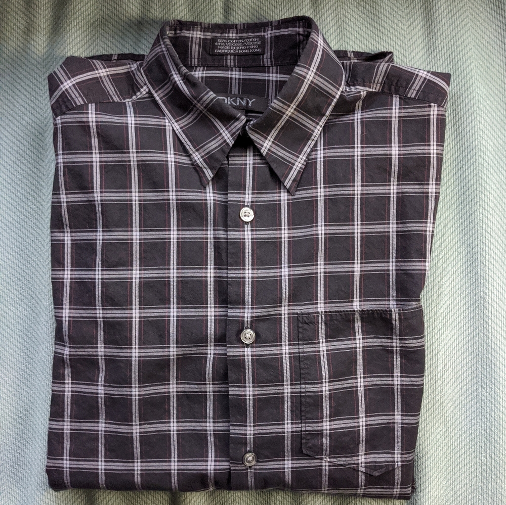 DKNY button down shirt. Size S
